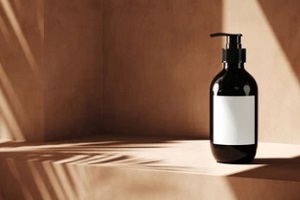 private label cosmetics bottle