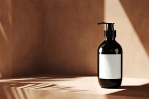 private label cosmetics bottle