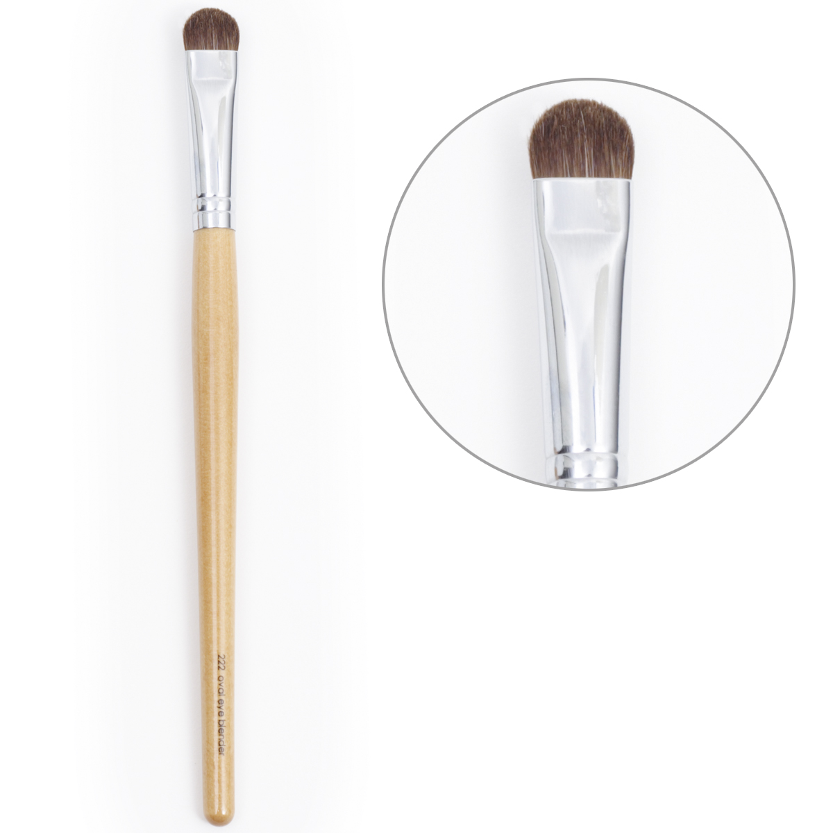 222-sbirch Oval Eye Blender Brush, Pony - Auraline Beauty